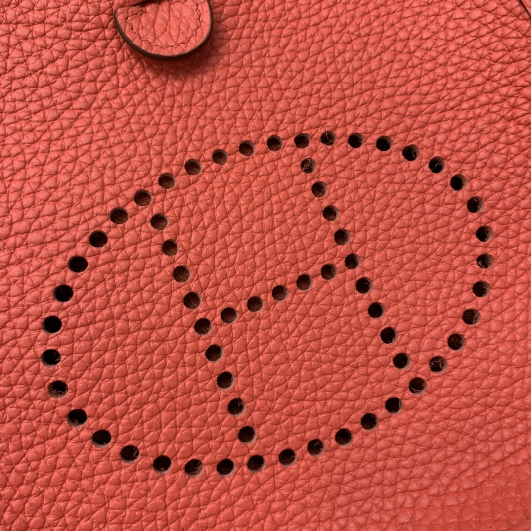 에르메스 미니 에블린16 로즈자이퍼 은장 끌레망스 가죽